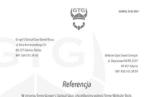 Rekomendacja - sklep internetowy: Ginger's Tactical Gear