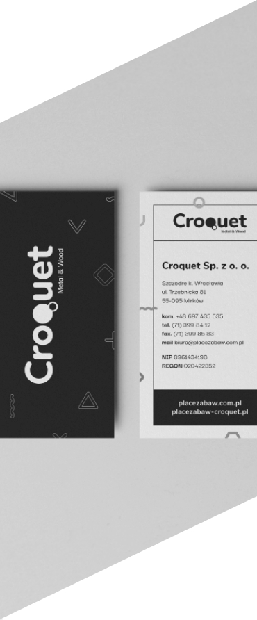 identyfikacja wizualna projektu logo Crouet